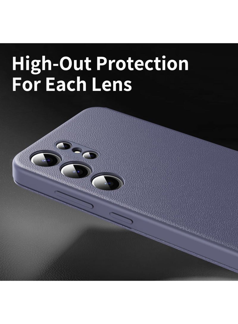 Adando for Samsung S26 Ultra PU Leather Smart Case, Flip View Small Window Business Cover Card Slot Slim Case with Luxury Business Smart View Case for S26 Ultra (Purple) - Image 4